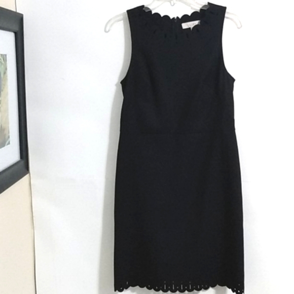 ANN TAYLOR LOFT NWT BLACK SHEATH DRESS SIZE 6 - Picture 2 of 13